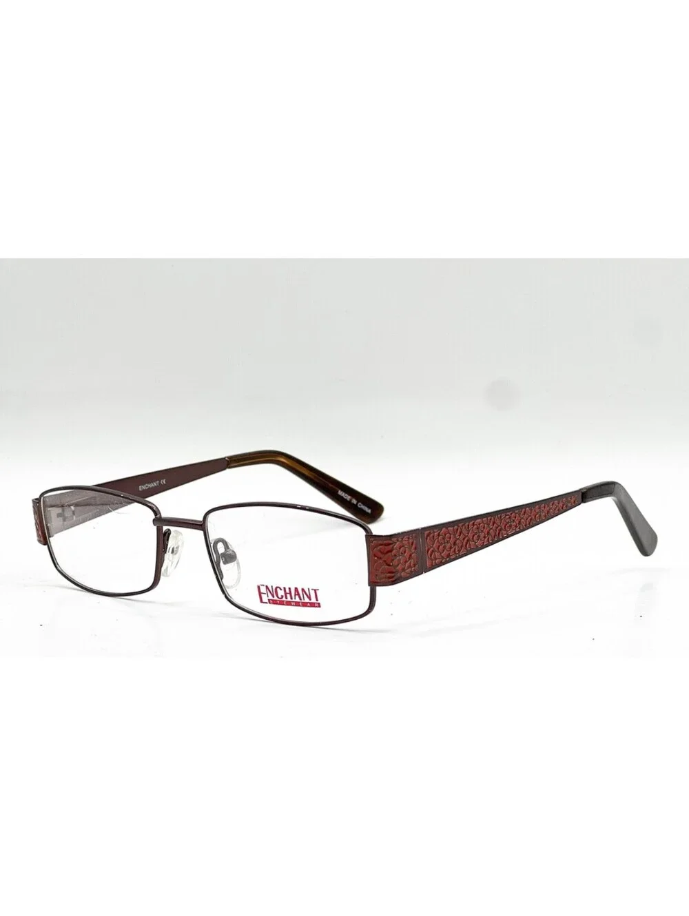 Enchant Eyewear Ee0983 Brn Brown Authentic Eyeglasses 52-17-135